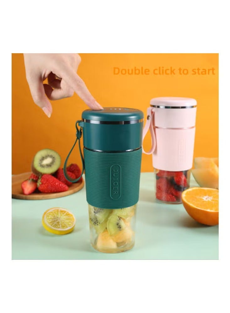 Dreamzon Wireless Rechargeable Juicer With USB 300.0 ml 650.0 W PSZHkc1301 Green/Clear - Image 2