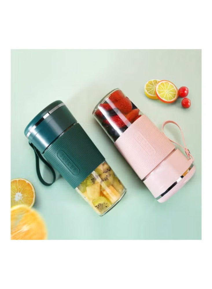 Dreamzon Wireless Rechargeable Juicer With USB 300.0 ml 650.0 W PSZHkc1301 Green/Clear - Image 3