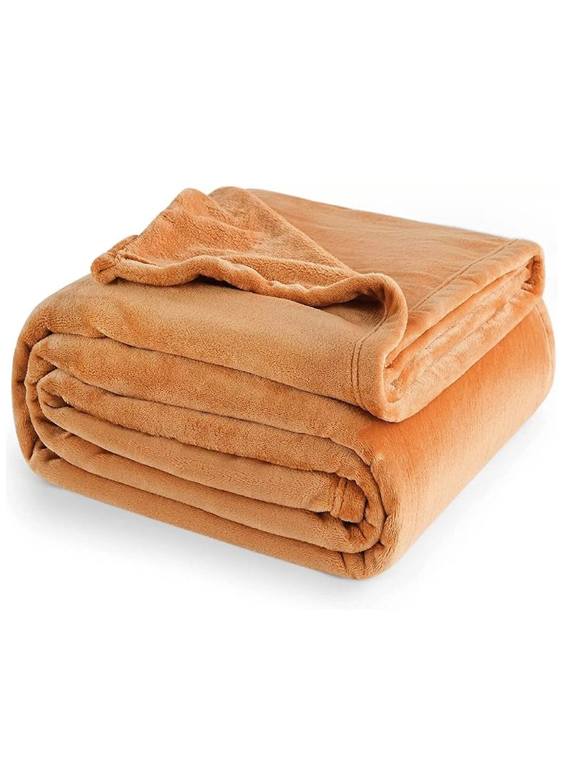 T G H Flannel Fleece Double Size 220x240cm for All Season Fluffy Blanket Warm Bed Blanket Throw for Sofa & Bed Comfortable and Soft Blanket  - Image 1