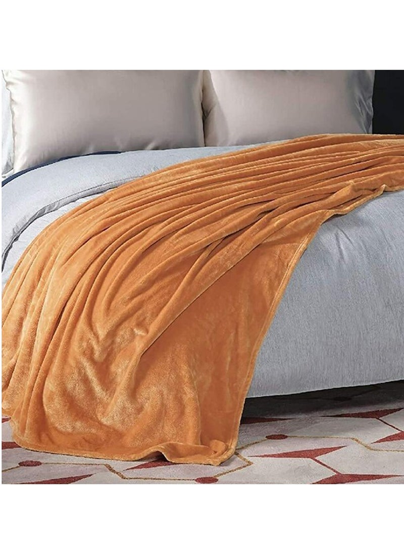 T G H Flannel Fleece Double Size 220x240cm for All Season Fluffy Blanket Warm Bed Blanket Throw for Sofa & Bed Comfortable and Soft Blanket  - Image 2
