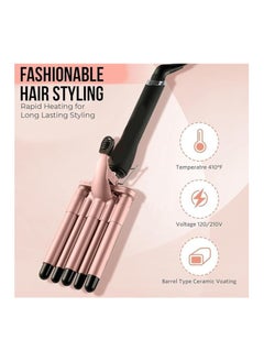 Piccasio Curling Wand Set, 5-IN-1 Hair Curler Iron, Professional Curling Wand Set, Instant Heat Up Hair Curler with 5 Interchangeable Ceramic Barrels (9-32mm), with Heat Protective Glove  - Image 2