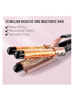 Piccasio Curling Wand Set, 5-IN-1 Hair Curler Iron, Professional Curling Wand Set, Instant Heat Up Hair Curler with 5 Interchangeable Ceramic Barrels (9-32mm), with Heat Protective Glove  - Image 4