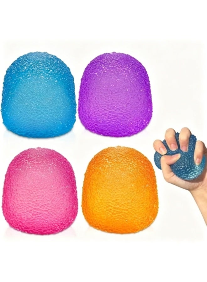 QITAI 4PCS Stress Balls,Squishy Fidget Toys for Kids and Adults, Super Solid Sugar Balls for Classroom Prize Favors Easter Basket Stuffers & Easter Gifts - Image 1