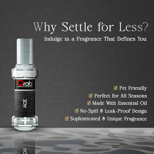 Crab Premium Car Perfume with Ace Fragrance Spray- Long Lasting Car Fresheners, Ideal for Dashboard Use, Keeps Car Smelling Fresh and Clean - Car Perfume for Dashboard - Image 3