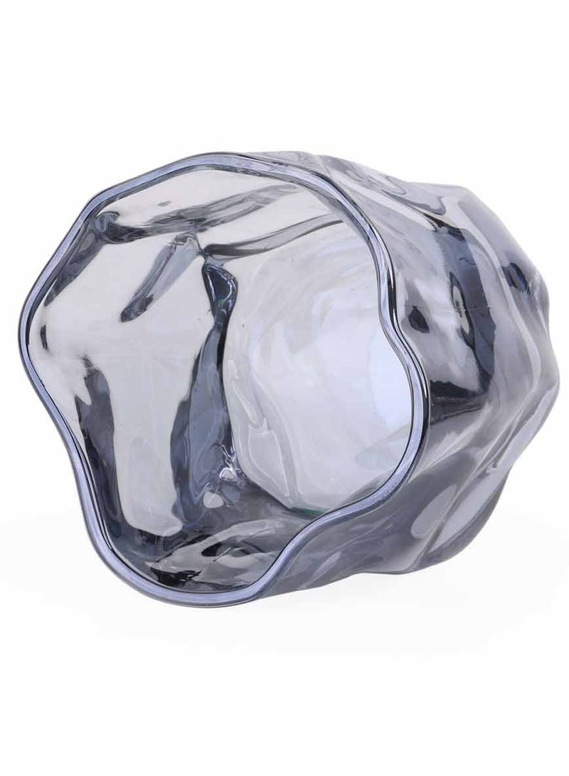 Prickly Pear Rock Twisted Blue Short Glass - Image 3