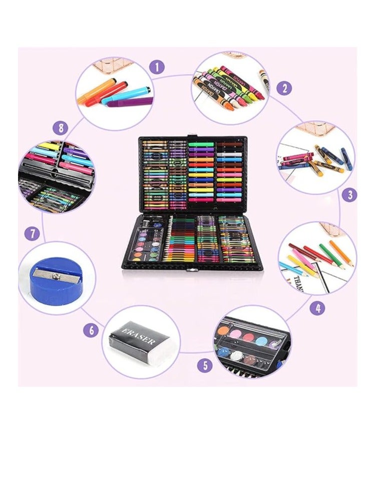Children'S Drawing Pencil Sets Of 168 Pieces - A Box Of Colors Suitable As A Gift For Children Aged 5 Years And Over - Crayons, Oil Colors And Pastels For Coloring And Drawing - Image 5