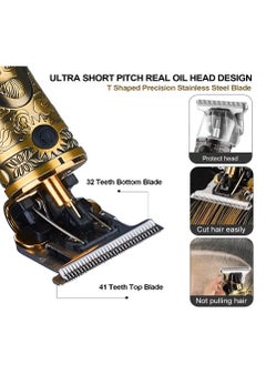 R.VIHAN Professional Hair Clipper RV-985A | USB Rechargeable Cordless Hair & Beard Trimmer for Men | 5V 1200mA 5W Power, 3 Comb Attachments, Portable Wireless Grooming Kit, Rechargeable Electric Shaver for Personal & Professional Use  - Image 4
