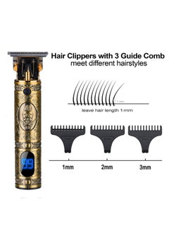 R.VIHAN Professional Hair Clipper RV-985A | USB Rechargeable Cordless Hair & Beard Trimmer for Men | 5V 1200mA 5W Power, 3 Comb Attachments, Portable Wireless Grooming Kit, Rechargeable Electric Shaver for Personal & Professional Use  - Image 3