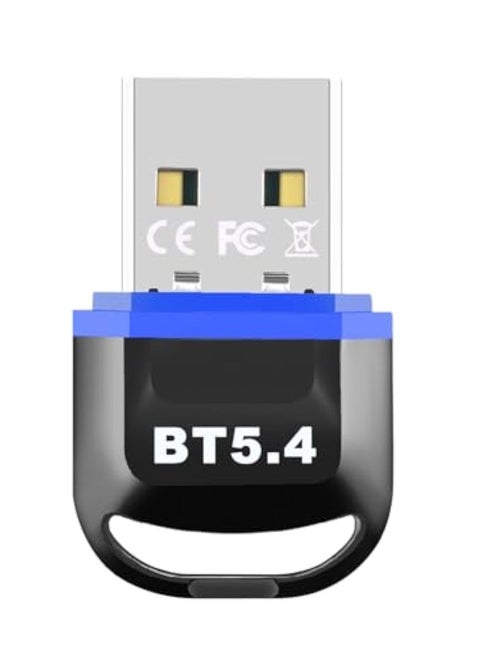 USB Bluetooth 5.4 Adapter for PC 2024, Bluetooth Dongle 5.4 USB Bluetooth Dongle, Plug and Play Bluetooth Dongle Receiver with BR+EDR+BLE+LMP13.X, Long Range Support Windows 11/10/8.1