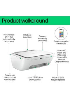 Generic HP DeskJet 2875 All-In-One Wireless Printer With Ink Advantage Technology  - Image 3