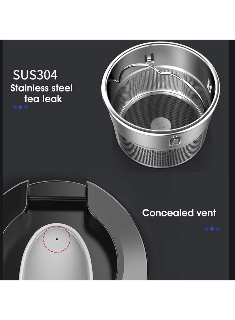 AROAQ Car Electric Kettle 500ml 12‑24V Car Heating Cup Car Heated Mug Stainless Steel LCD Intelligent Temperature Display Travel Electric Coffee Cup for Tea Coffee Milk - Image 4