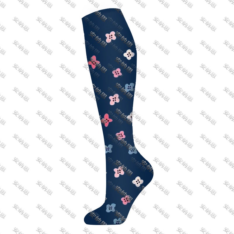 Nylon Compression Socks for Running – High Tube Sports Socks for Men and Women - Image 1