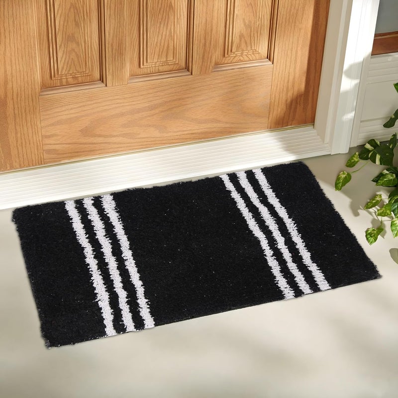 AAZEEM Absorbent Door Mat for Indoor Entrancex Non Slip Mat for Front Door Entryway, Soft Cotton Home. Hotel Balcony Floor Carpet, Floor Mats for Home, KitchenFloor Door Mat |Pack of 4 -(55x35cm) - Image 2