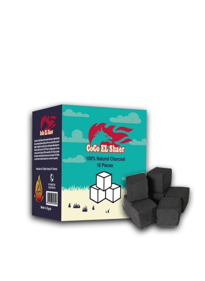 Generic - Poet's Coco Charcoal consists of 18 pieces. The burning time lasts more than an hour. Excellent wood charcoal. It does not emit any type of odor or smoke. It is not affected by humidity. It is used for all purposes and incense burners. - Image 1