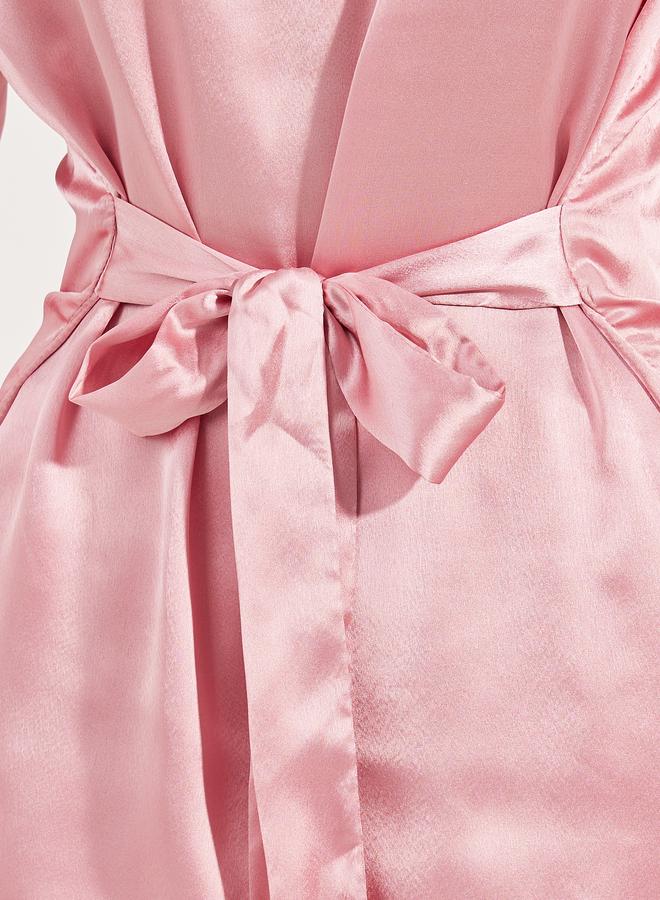 ستايلي طقم بلوزة وبنطلون بأكمام مكشكشة أنيق - Image 3