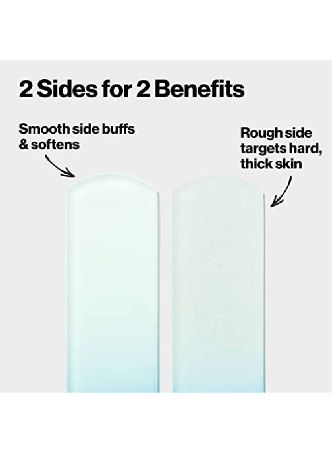 REVLON (Foot Buffer) - Bacteria Shield Glass Foot Buffer with Anti-Bacterial Technology, Two Surfaces to Exfoliates & Smoothes Skin, Self-Clean & Fully Recyclable - Image 4