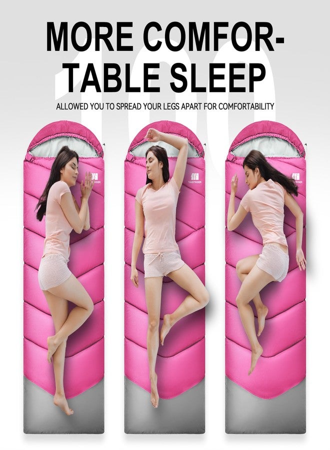 TANSTRIDER Sleeping Bags for Adults Warm Weather, Degree Sleeping Bags, Portable, Waterproof, 3lb Lightweight Sleeping Bag for Tall Girls Boys with Compression Sack for Warm Camping, Hiking, Outdoor & Indoor - Image 4