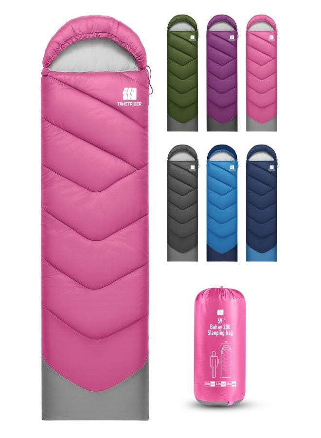 TANSTRIDER Sleeping Bags for Adults Warm Weather, Degree Sleeping Bags, Portable, Waterproof, 3lb Lightweight Sleeping Bag for Tall Girls Boys with Compression Sack for Warm Camping, Hiking, Outdoor & Indoor - Image 1