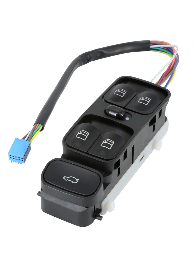 MOJTBE Power Window Master Switch Compatible with 2001-2005 Mercedes Benz C240 C320 2003-2007 C230 2006 2007 C280 C350 02-04 C32 AMG 05-06 C55 AMG Replace OE# 2038200110 Driver Side  - Image 1