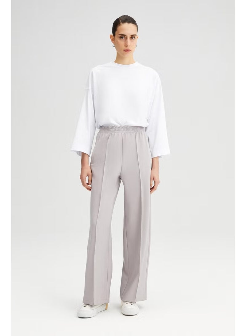 Touche Ribbed Crepe Trousers - Image 1