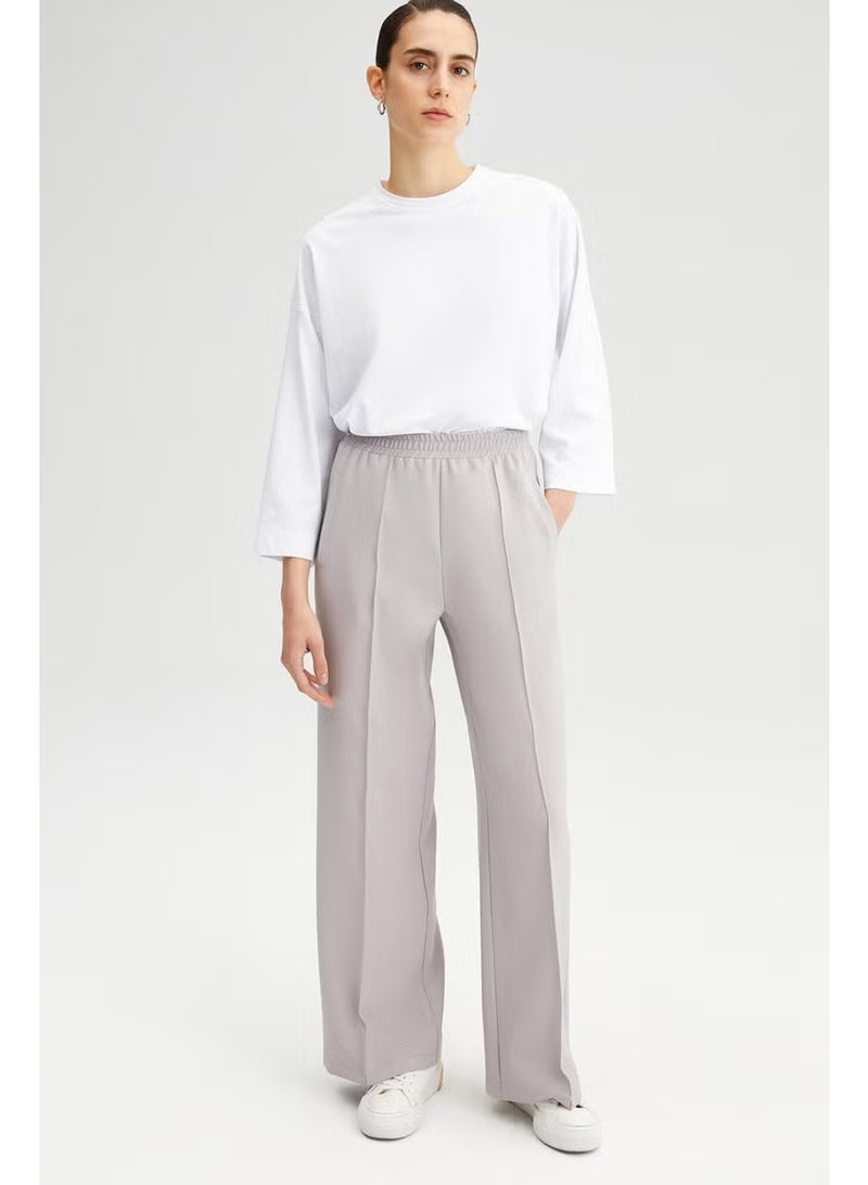 Touche Ribbed Crepe Trousers - Image 2
