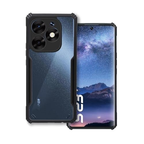 Plus 360 Degree Protection Black Border Back Cover for iTel S23+ | itel S23Plus - Black - Image 1