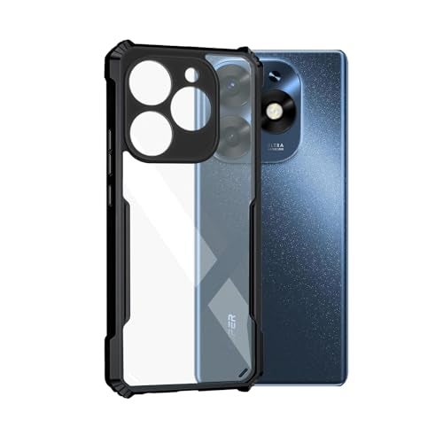 Plus 360 Degree Protection Black Border Back Cover for iTel S23+ | itel S23Plus - Black - Image 2