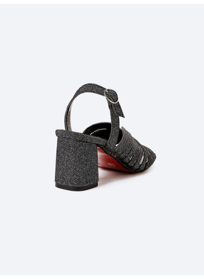 Mr.joe - Open Toe Heeled sandal - Black - Image 1