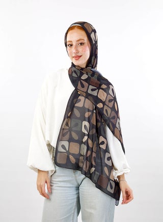 Tie Shop - Regal Charm Scarf - Black - Beige For Women - pzsku/Z12827BF4390422385231Z/45/_/1742245049/76e30311-5e27-49b7-a4e4-ac7ff752ba70