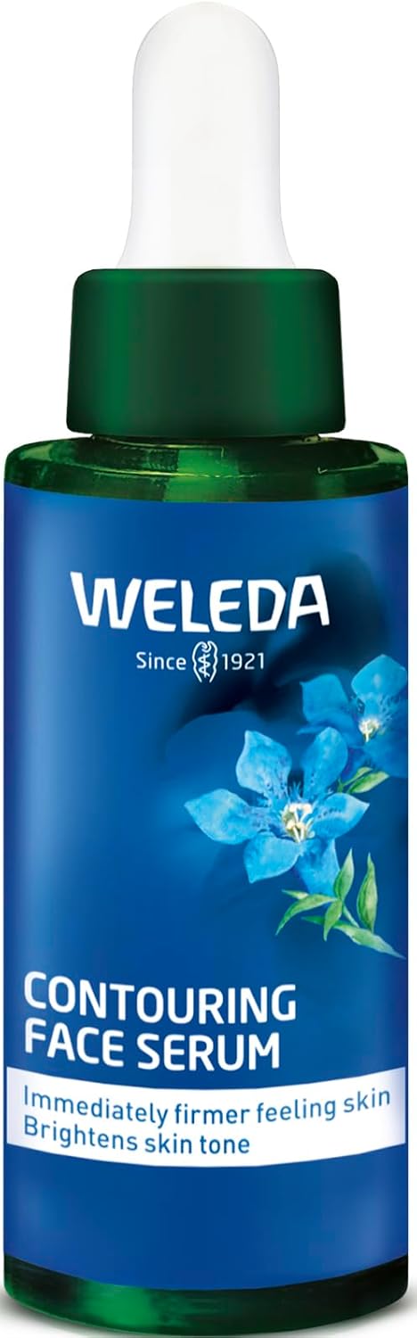 Weleda Contouring Face Serum with Blue Gentian Edelweiss CellRenewing Moisturiser Natural Collagen Active Complex Reduces Wrinkles Vegan 30ml