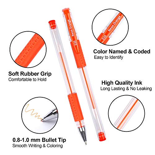 Lelix Gel Pens, 120 Pack Gel Pen Set, 60 Unique Colors with 60 Refills for Adults Coloring Books Drawing Doodling Crafts Scrapbooking Journaling - Image 4