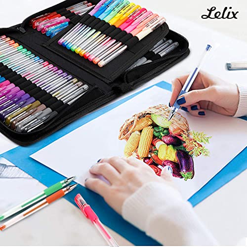 Lelix Gel Pens, 120 Pack Gel Pen Set, 60 Unique Colors with 60 Refills for Adults Coloring Books Drawing Doodling Crafts Scrapbooking Journaling - Image 5