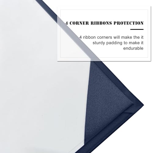 Misscom Diploma Cover 8.5" x11" Diploma Holder of Graduation Leatherette Padded Certificate (Navy) - Image 5