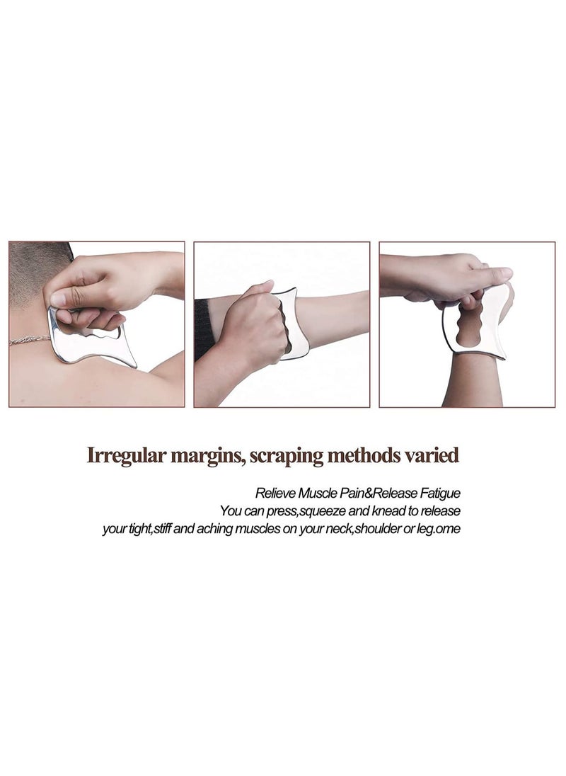 General Stainless Steel Gua Sha Tool - Massage Gua Sha Tool for soft tissue activities, physical therapy of the back, legs, arms  - Image 4