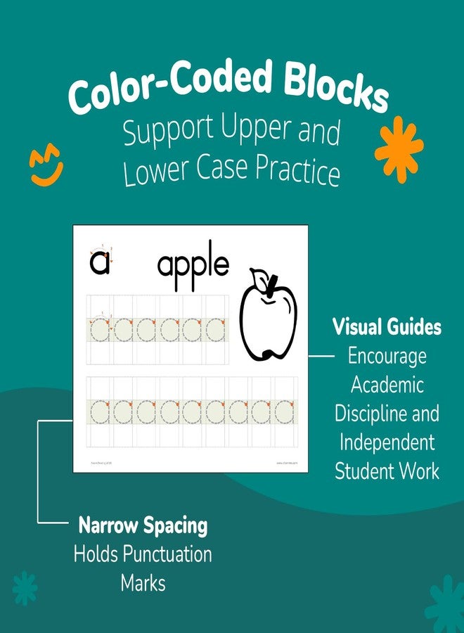 Channie's Beginner's Alphabet & Handwriting Workbooks, 3 Workbooks, Lots Practices with Visual Format, Easier Way to Learn Alphabet Summer School, Ideal for Homeschool Learning Activities - Image 4