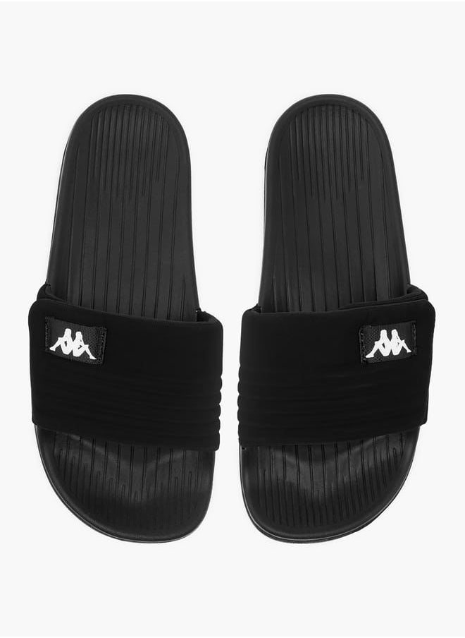 Kappa Women's Logo Print Slides With Hook And Loop Closure  - Image 1
