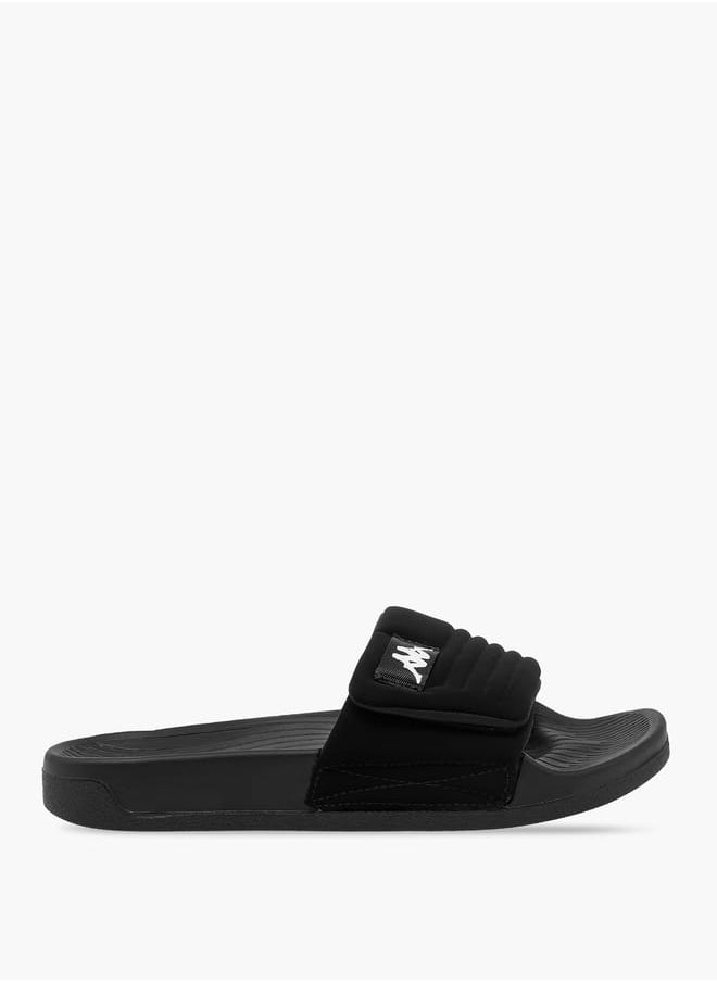 Kappa Women's Logo Print Slides With Hook And Loop Closure  - Image 2