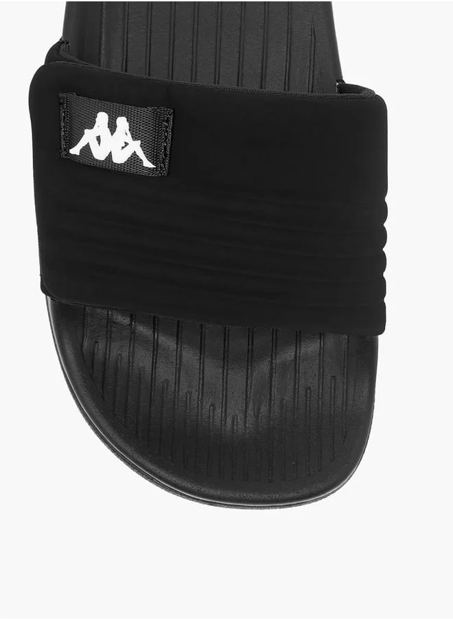 كابا Women's Logo Print Slides With Hook And Loop Closure