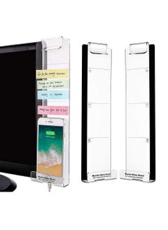 2Pcs Monitor Memo Board Sticky Note Holder Computer Monitor Message Screen Paper Holder