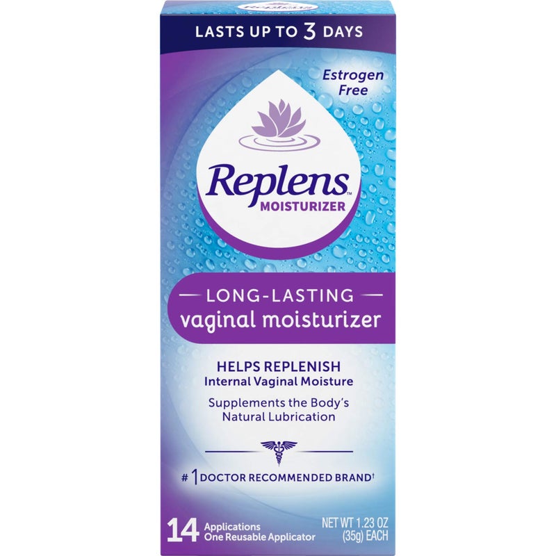 Replens Replens Long Lasting Vaginal Moisturizer, 14 Applications 1.23 oz (Pack of 2) - Image 1