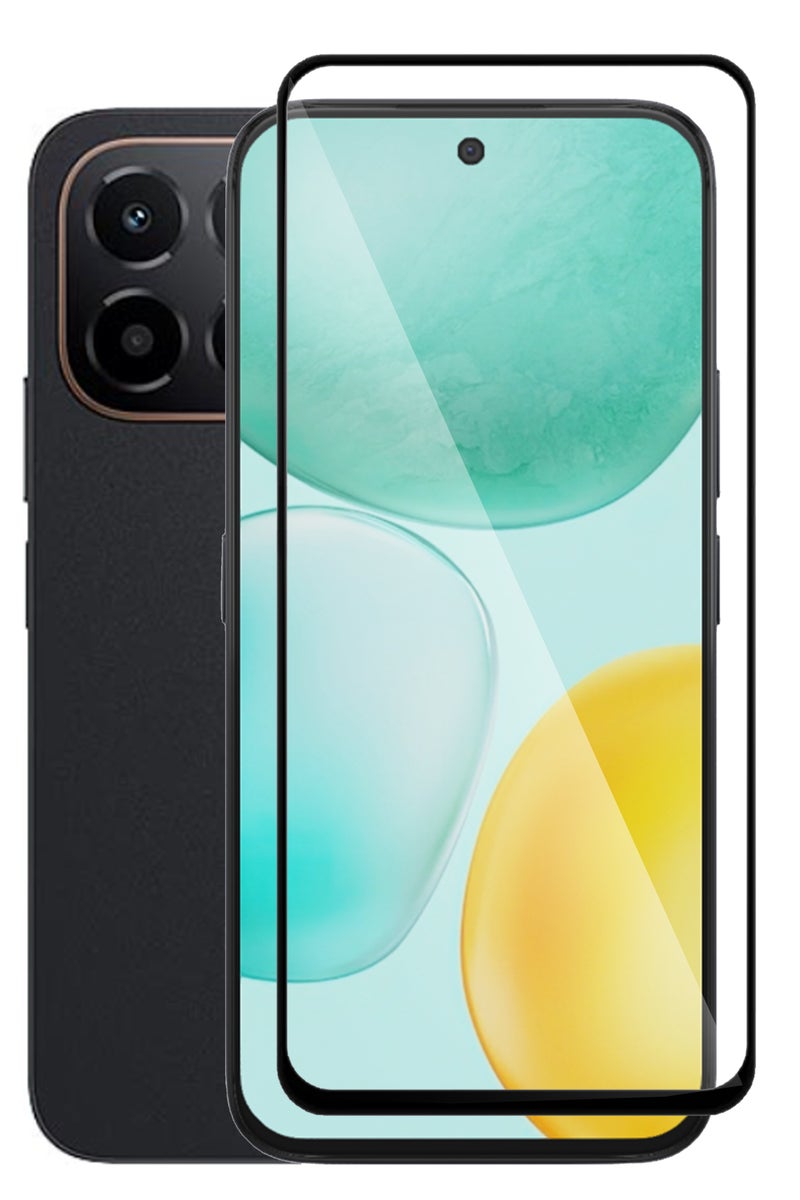 Honor X6c - Tempered Glass Screen Protector - Delicate Touch , Higher Transparency , Easy to Install ,Anti-scratch and Bubble-free Screen Protector - Black - Image 1