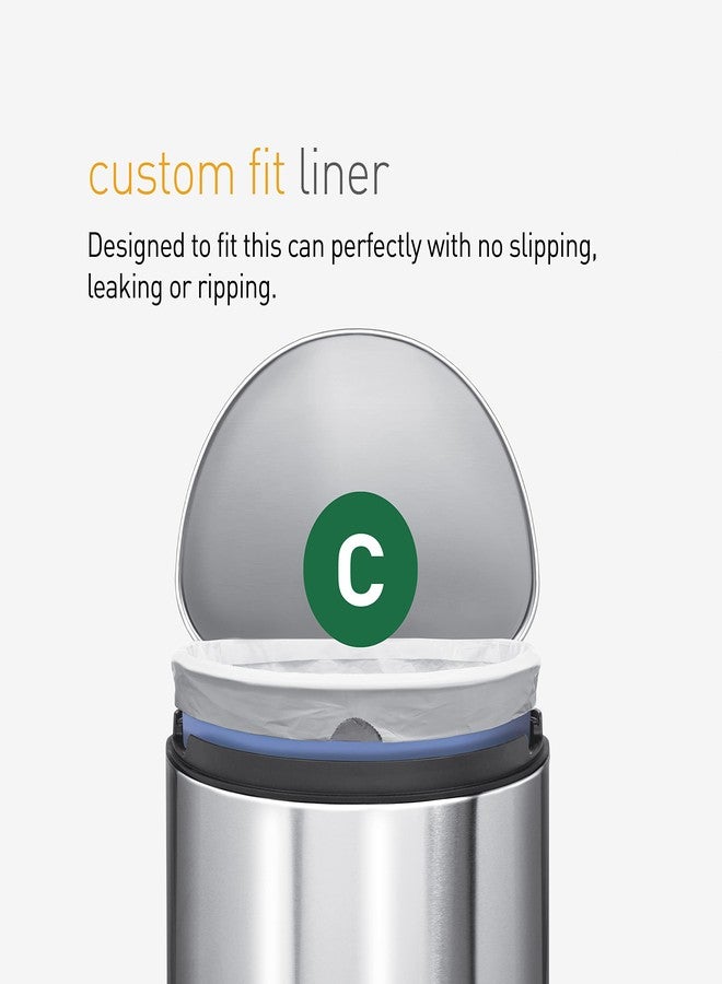 simplehuman Trash Can Liner C, 10-12 Liters/2.6-3.2 Gallons, 20-Count Bags (Pack of 3) - Image 4