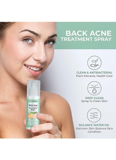Jaysuing 120ml Back Acne Treatment, Back Acne Spray, 2% Salicylic Acid Spray, Body Acne Treatment with Herbal Formula, Body Acne Spray, Tea Tree Oil Spray, Acne Treatment For Teens, Back Acne  - Image 3