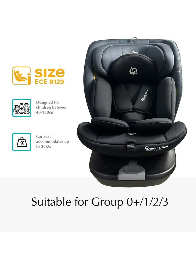 Bumble & Bird All In One Isofix Car Seat - Black - Image 2