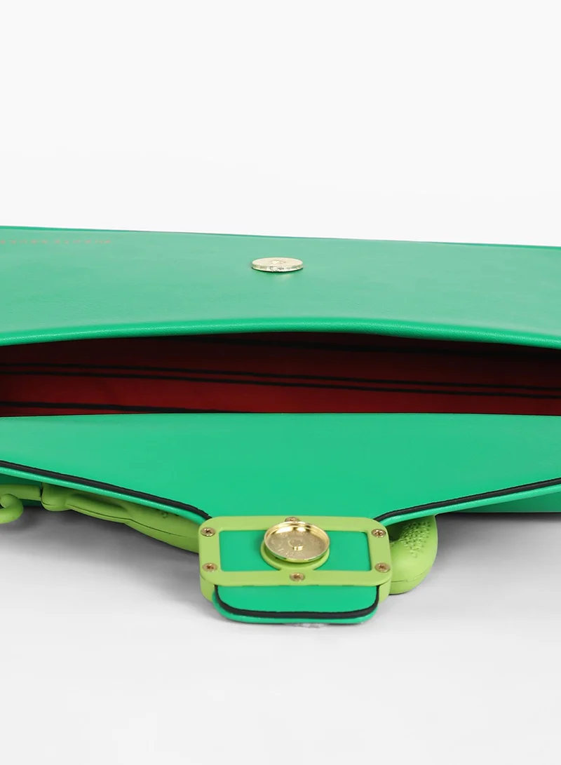 Haute Sauce The Jaguar Frost Hand Bag - Shamrock Green