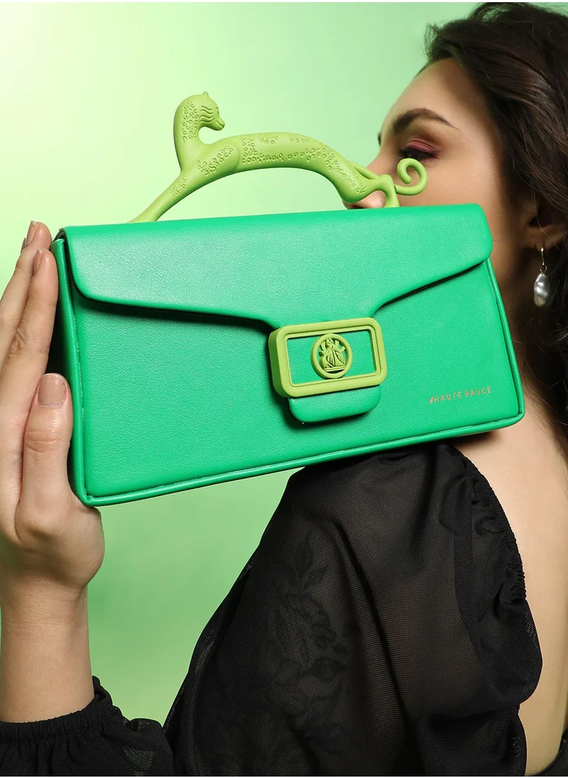 صوص هاوت The Jaguar Frost Hand Bag - Shamrock Green