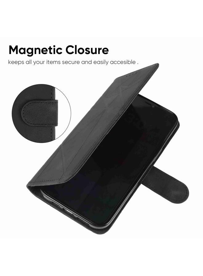 Zaboon Case For Huawei P30 Pro Skin Feel Geometric Lines Leather Phone Case - Image 5