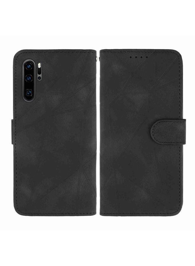 Zaboon Case For Huawei P30 Pro Skin Feel Geometric Lines Leather Phone Case - Image 2