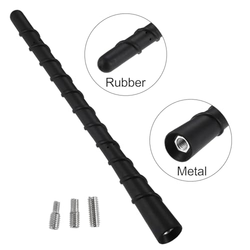 Dhanvine Car Roof Mast Whip Screws Amplified Radio AM/FM Aerial Flexible Fibre Antenna Compatible with Hyundai Grand I10 Nios - Image 4