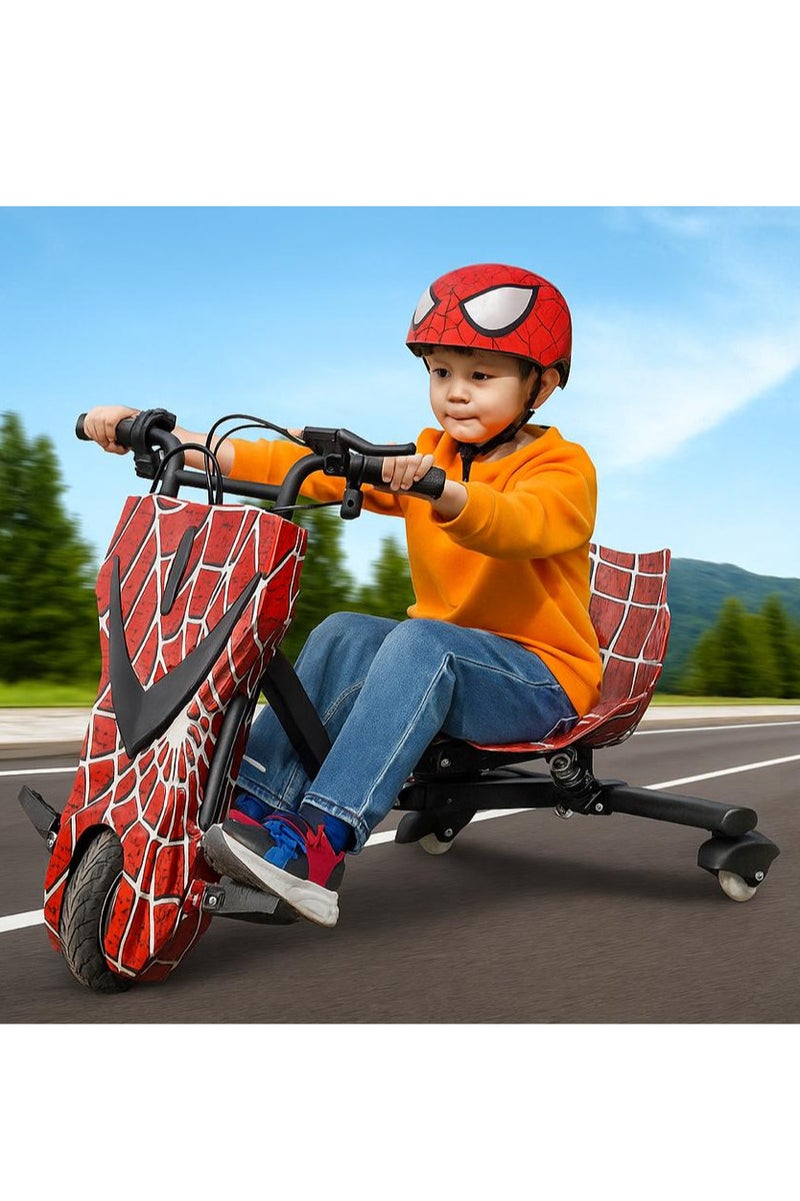 Leaders Red Spider Big Drifting E-Scooter 350w Motor 36v 3.0Ah Battery 8 Inch Tires with Spring Suspension Powerful Ride On Electric Scooter for Kids Safe  Stylish Outdoor Adventure  - Image 2